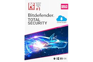 Bitdefender Total Security Multi Device 2024 | 5 Geräte | 2 Jahre | PC/Mac | Aktivierungscode per Email