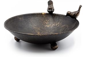 Blümelhuber Bird Bath Garden and Balcony Decoration - Insect Trough Garden Decoration Balcony Bird Bath Garden Metal Decoration