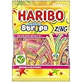 HARIBO Rainbow Strips Zing with Sweet & Sour Fruit Flavours, Loved by All Ages, Vegan-Friendly, 130g