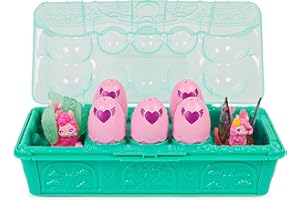 HATCHIMALS CollEGGtibles, Confezione Famiglia di Lama Rainbow-Cation con Set di Gioco a Sorpresa, 10 Personaggi e 2 Accessori, Giocattoli per Bambine dai 5 Anni in su