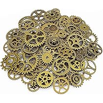 LolliBeads (TM) - Set di ingranaggi di orologi, in metallo anticato, stile  steampunk, Bronze-80pcs : Amazon.it: Casa e cucina