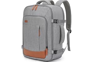 ZOMFELT for New Ryanair Cabin Bags 40x30x20 Underseat, 24L Travel Backpack for Women Men, Water-resistan Wizzair Rucksack Hand Luggage Bag fit 15.6 inch Laptop, Carry on Backpack Flight Bag, Grey