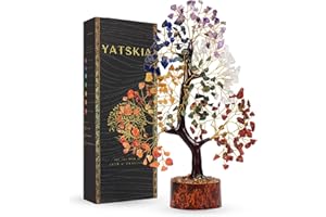 YATSKIA 7 Chakra Tree Of Life, Crystal Tree, Crystals And Gemstones, Healing Crystals, Birthday Gifts For Women, Decorative Home Accessories, Living Room Decor, Spiritual Gifts For Women