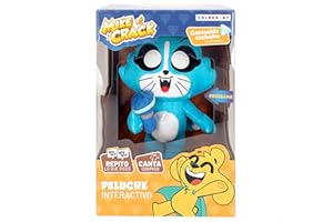ColorBaby Mikecrack, Peluche Interactivo, Gatita Akela, con música, Grabación y reproducción de Voz, Juguete Personaje Youtube, 29 cm, Canta La Mejor canción, Repite lo Que Dices (85424)