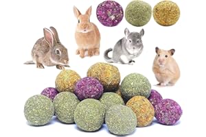 Barley Ears Juguetes para Masticar Conejito Conejo Hámster Bola de Hierba Natural Bola de Rosa Natural Conejo Hámster Loro Chinchilla Conejillo de Indias Jerbo Molar Juguete