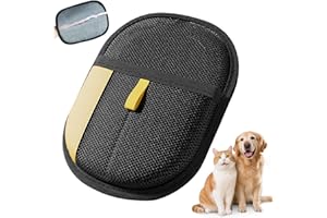 FMU Fell Magnet Handschuh Fellmagnet Handschuhe Doppelseitig für Hunde & Katzen – Atmungsaktive Haustierhaarentferner mit Anti-Statik-Funktion, Wiederverwendbar zur Fellpflege im Alltag