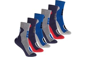 Footstar Kinder Thermosocken Outdoor Socken (6 Paar) Bunte Winter Vollfrottee Socken