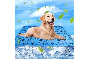 ETEIYLT Tappetino di Raffreddamento per Cani, 60×50cm Tappeto Refrigerante Animali Domestici, Tappetini refrigerante cane, Declino Naturale, Elementi Essenziali dell'Estate