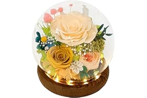 Valley of Rain & Forest Long-Lasting Real Flowers, Unique Floral Gift For you to send Love for All Occasions, for Indoor Decoration (Champagne Rose, Yellow Rose, Yellow Austin Rose)