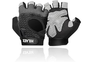 ‎HILAEX HILAEX Trainingshandschuhe für Damen Herren, Fitness Handschuhe Sporthandschuhe für Gewichtheben, Radfahren, Bodybuilding, Powerlifting, Kraftsport & Crossfit Training