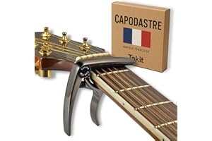 TAKIT Capodastre pour Guitare Acoustique et Electrique - GARANTIE À VIE - Marque Française - Qualité professionnelle
