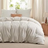 Bedsure Bedding Duvet Cover 240 x 260 &ndash; Polyester Microfibre Duvet Cover Set 260 x 240 cm and 2 Pillowcases 65 x 65 cm, Duvet