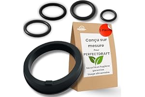 MAGICBIKE Kit de 5 Joints de Remplacement pour Tireuse PerfectDraft Philips – Modèles HD3720, HD3620, HD3610, HD3600 – Silicone Alimentaire Antifuite