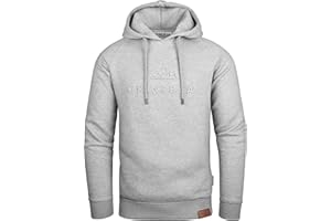 Grin&Bear Herren Hoodie Slim fit Kapuzenpullover Kapuzenjacke mit gestempeltem Design Logo GEC540