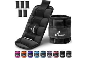 ‎SPORTNEER Sportneer Gewichtsmanschetten, Verstellbares Fußgelenkgewichte Set, Fuß-/Handgelenkgewicht Manschetten, 0,45kg-1,6kg (pro Knöchel)/0,9-3,2kg(pro Paar), EIN Paar