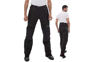 NERVE SHOP Motorradhose Herren -Easy Going- Sommer Winter Textilhose mit Protektoren Wasserdicht Leicht Stoff