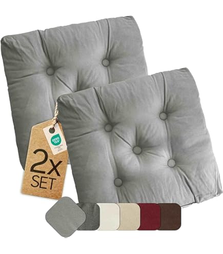 4er Set Bodenkissen Mila - Extra Dicke Sitzkissen 40x40 Cm