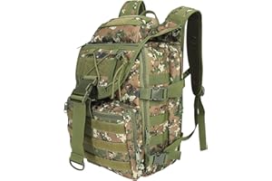 SHANNA Zaino Tattico Militare 35L/50L, Impermeabile Zaini da Hiking, Zaino Assault 3 Giorni da Combattimento Molle per Escursionismo All'aperto Viaggio Campeggio Caccia alla Pesca Trekking