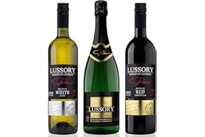 Bezalkoholowe wino 0,0 - LUSSORY PREMIUM - Hizspania | Pakiet 3: Airen, Brut i Merlot | 3x 750 ml