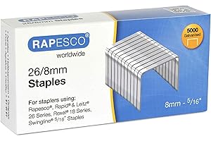 Rapesco S11880Z3 Agrafes Galvanisées 26/8mm (No.56), Lot de 5000