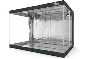 ‎ROYALROOM RoyalRoom® - Growzelt 300x200x200 cm - Indoor Gewächshaus - Starker Bezug, Waschbar, Lichtdicht - Rohrstärke 19 mm, Robuster Reißverschluss - Growbox, Grow Tent, Grow Zelt, Grow Box, Pflanzzelt C300SL