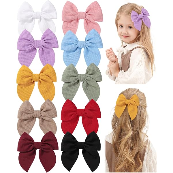 30 Haarschleifen-Spangen Aus Satin – Mini-Schleifen In 3 Farben Für Frauen & Mädchen