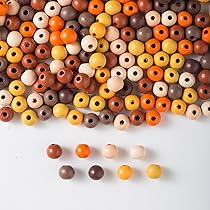 Lbxtswpl Lot De 300 Perles En Bois Multicolores De 14 Mm - Perles