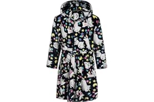 Lodunsyr Albornoces Niña Niño Pijamas y Batas Infantil Textiles de Baño Muchacha Albornoz con Capucha Batas Regalos Suave Ropa de Dormir 2-9 Años
