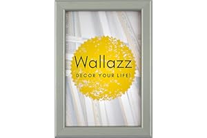Wallazz Cornice Portafoto in Legno 20x30cm Alluminio - Cornice per Foto con Vetro Sintetico Infrangibile - Porta Foto Decorativo - Made in Italy