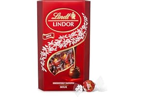 Lindt Lindor Milk Chocolate Truffles Box Extra Large | Approx 48 truffles, 600g | Contains a Smooth Melting Filling | Gift Pr