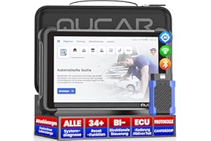 ‎MUCAR mucar AI-OBD2 Diagnosegeräte, 892BT Diagnosegerät Auto Mit 34 Reset-Funktion Und Volle Systemdiagnose, Auto Diagnosegerät Für ECU-Kodierung/BI Direktionale Steuerung, Kostenlose Lebenslange Updates