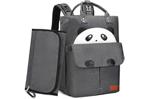 Myhozee Mochila Cambiador, Mochilas para Pañales Grande Bolsas Multifuncionales para Bebés con cambiador y Correas para el Cochecito, Bolso Mochilas de Viaje Impermeable Multifuncional para Mamá Papá