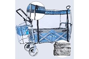 ‎IMLEX IMLEX Regenschutz Zubehör für IM-4268 Bollerwagen Regenabdeckung Regenschutzhülle für klappbaren Bollerwagen mit Schiebegriff