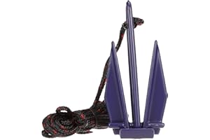 Seachoice PWC Fluke Anchor Kit, Vinyl Coated Fluke Anchor, 25 Ft. Anchor Line and Storage Bag