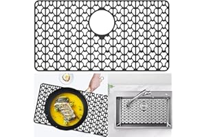 Eysbiy Tappetino Lavandino Cucina in Silicone 66 * 35cm, Tappetino Silicone Lavello Tappetino in Silicone per Lavello da Cucina Cucina in Acciaio Inossidabile, Lavandino del Bagno