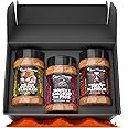 BBQ Rubs Gift Set by Quasi & Squatch - Smokey Honey Soy Sauce For Pork - Smokey Barbecue For Chicken & Meat Mansion For Beef | Perfect Blend of Spice for BBQ and Grill | 3 Packs