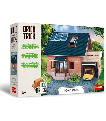 Brick Trick Trefl Travel: Costruisci La Torre Di Pisa Con Mattoncini EKO In Ceramica E Legno - 260 Pezzi, Set Creativo E Riutilizzabile Dai 7 Anni