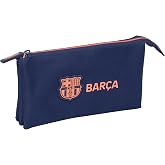 Safta F.C.BARCELONA 2nd Team &ndash; Triple Pencil Case, Children's Pencil Case, Ideal for School Age Children, Comfortable and Ver