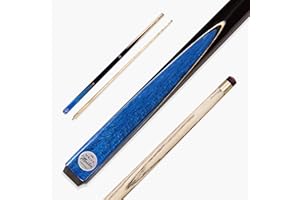 BAIZE MASTER Silver Series CONQUEST 52 Inch Junior 2 Piece Centre Joint Kids Ash Snooker Pool Cue with 9.5mm Layered Tip