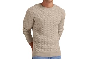 Sailwind Herren Strickpullover Mit Rundhalsausschnitt Pullover Herren Zopfstrick Langarm Winterpullover Pulli Sweater Männer
