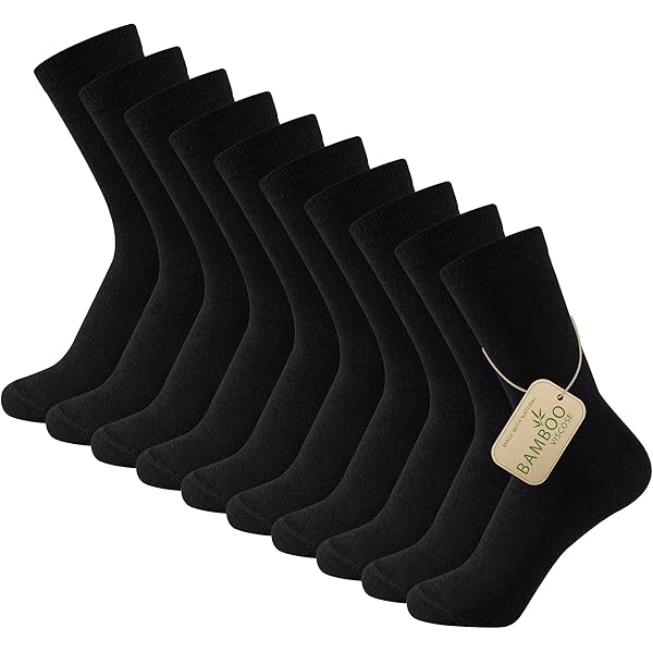 Luxe De Bamboo rayon socks Mens Dress Socks for Men 9-12