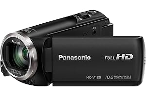 Panasonic HC-V180EB-K - Videocámara (2,51 MP, MOS BSI, 25,4 / 5,8 mm (1 / 5.8"), 1,67 MP, 2,2 MP, 50x)