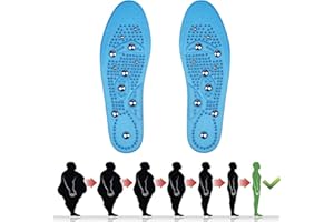 23GUANYI Semelle Magnetique, 1 Paire de Semelles Magnétiques, Semelles Orthopédiques Pour Hommes et Femmes, Semelles Réflexologie Et D'acupression, Soins de Santé Des Pieds (35-40)