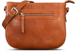 ROYALZ "Cheyenne" nowoczesna mała torba na ramię damska skórzana torebka damska z prawdziwej skóry w stylu vintage, mała
