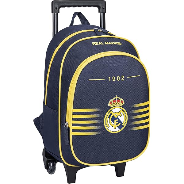Hy-Pro Sac à Dos Officiel Real Madrid CF – Petit, Léger, Pour Enfant Et Adulte – Idée Cadeau Foot – Bretelles Réglables, Matériaux Durables