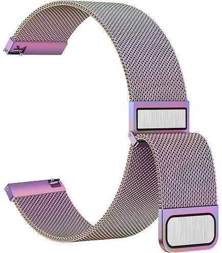 Amzpas Nylon Armband Für Polar Ignite/Unite/Pacer – Verstellbar, Weich, Blau-grau, Ersatzarmband