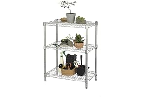 Archimede Sistema Componibile, Scaffale Esterno con 3 ripiani, Grigio (Cromato), 60 x 35 x 75 cm