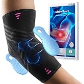 Fitomo Epicondylitis Elbow Brace, Elbow Support for Tendonitis and Pain | 3D Pads, Forearm Support, Tendonitis, Epicondylitis