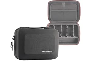 PGYTECH UK DJI OM 5, OSMO Action/Pocket, GoPro, Insta360, Feiyu and Accessories, Weather Resistant Custom-moulded Carrying Case (P-18C-020),Black