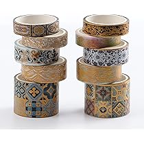 LGEGE Set 36 Rotoli Di Nastro Washi Sottile 5mm, Vari Colori E Motivi, Per Scrapbooking, Bullet Journal E Confezioni Regalo - 3